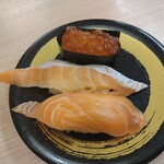 すし江戸 - サーモン三点盛