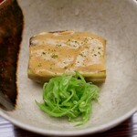 片折 - 茄子くるみ味噌田楽　きぬさや