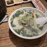 万両 - ⚫︎わかめスープ(あさり入り) 380円(税別)