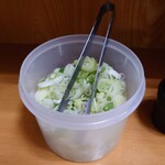 加賀 - 卓上常備の"取り放題" 葱。