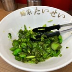 麺家 たいせい - なになに？青カッパ来たけど