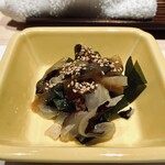 赤坂 鮨 天ぷら 祇園いわい - 赤くらげの酢味噌和えをおかわり