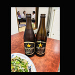 とんちゃんラーメン - 瓶ビール　ワタクシは優秀なドライバーです　byまみこまみこ