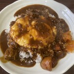 カイノ珈琲工房 - 手作りカレーライス（半熟目玉乗せ）大 800円