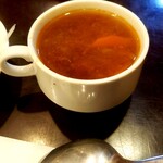 ザックス - ビーフストロガノフスープ。牛肉ゴロゴロ！美味！