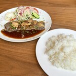 レストランサンテ - 料理写真:サーロインステーキ ガーリックソース