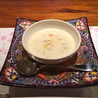 築地鉄板焼 Kurosawa - ランチのクラムチャウダー☆