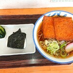 みさきチェーン - きつねそば ＋ 梅おにぎり