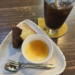 旬家ばんちゃん - デザート。アイスコーヒーは別途追加♪