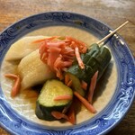 宇ち多゛ - おしんこ　お酢　生姜　入り