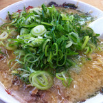 来来亭 - こってりラーメン（背脂多、ネギ多、脂身）_2014年3月