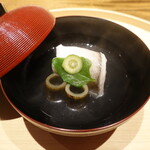 温石 - 白甘鯛のお椀、くだごぼう