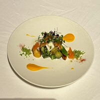 神楽坂 フレンチレストラン ラリアンス - 北海道 函館"桜マス" 十勝のじゃがいも サラダ仕立て