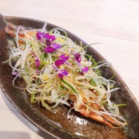 特大天然海老のガーリック蒸し