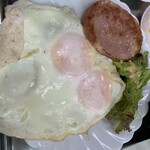 大衆食堂ちとせ - ダブルエッグ。