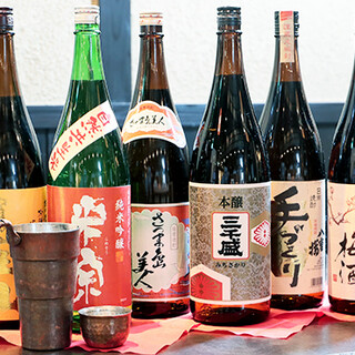 関西の地酒中心の14種類の日本酒は、鶏だしおでんと相性抜群◎