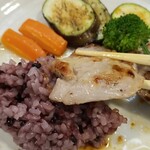 キッチン ブルー グローブ - 角度を変えて