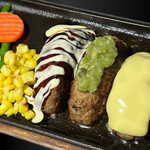 待望の夜定食！ハンバーグと新潟県産コシヒカリを堪能できる【ハンバーグ定食】