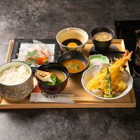 ゴマ鯛と天婦羅御膳