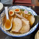 ヱビスヤ - 妻の味玉トッピングのチャーシュー麺大盛り