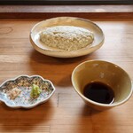 季より - 粗挽きそばがき、前回はふわふわそばがき