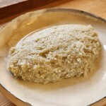 季より - すごく大きかった、粗挽きそばがき(*^-^)