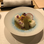 鮨西光 - うに、山芋