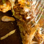 お好み焼き 麦 - 肉玉そば