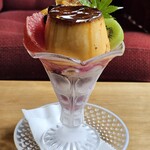 桜林茶寮 - 焼きプリンパフェ