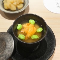 鮨 西崎 - 山芋と雲丹の養老蒸し