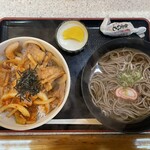 とんとん家 - 旨辛！焼肉丼(そばセット+407円) 1287円