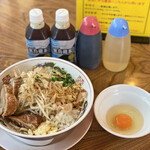 ラーメン金剛 - 汁なし（豚2枚・麺150g)