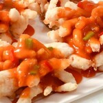 花咲き魚の甘酢あんかけ