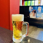 炭火焼肉うしまつ - ビール