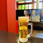 炭火焼肉うしまつ - ビール