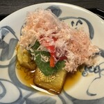 乃り英 - 賀茂茄子ですが油を感じないくらいさっぱりとしていました