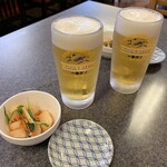 出世街道 - ランチビールとお通し