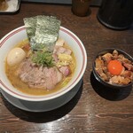 中華蕎麦 柳 - "特製柳"1,300円と"肉めし"350円♪