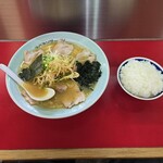 ラーメンショップ - ネギチャーシュー、ご飯(*‘ω‘ *)
