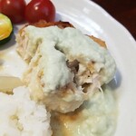 キッチン ブルー グローブ - 箸だと気持ちカットしずらい