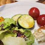 キッチン ブルー グローブ - 最後の備え付け野菜