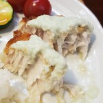 キッチン ブルー グローブ - それをカット