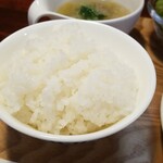 キッチン ブルー グローブ - ご飯大盛りのアップ