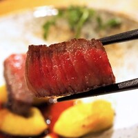 炭火割烹 樹樹 - 増田和牛ランボソの炭火焼　マディラソース