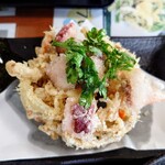 いずみ食堂 - 「たこかき揚げ 天ざるそば」③