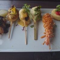 フレンチ串揚げBEIGNET 東京 - ズッキーニ、海老、鶏、牛などなど、、