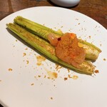 ダ マッサ - ヤングコーン　甘海老　カラスミ