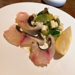 ダ マッサ - イサキ　水茄子　インサラータ