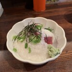 立ち飲み 竜馬 - 中落ちトロロかけ