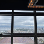 鉄板焼 「金葉亭」 ヒルトン福岡シーホーク - 座席に着くと広がる景色